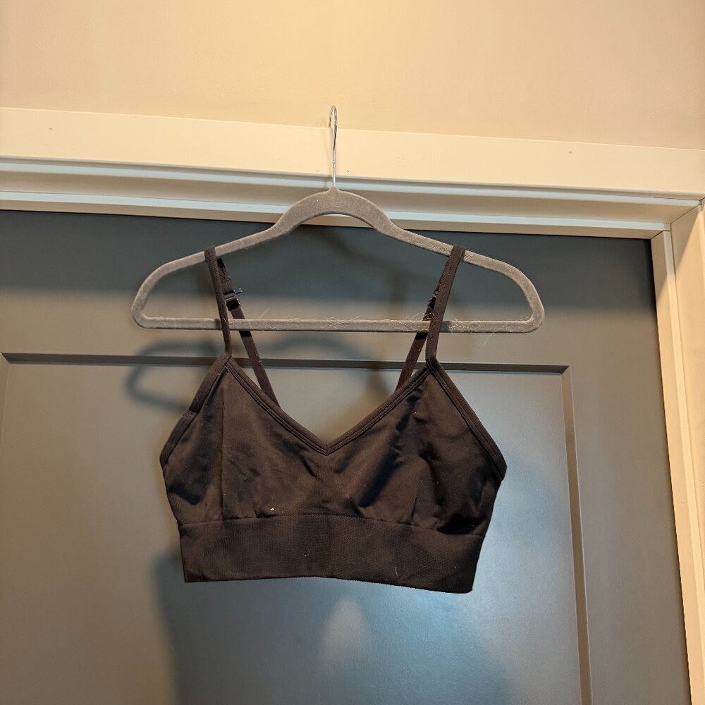 Black lounge bralette